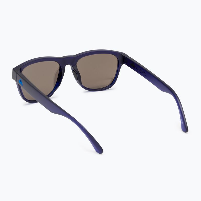 Men's Quiksilver Tagger navy flash blue sunglasses 2