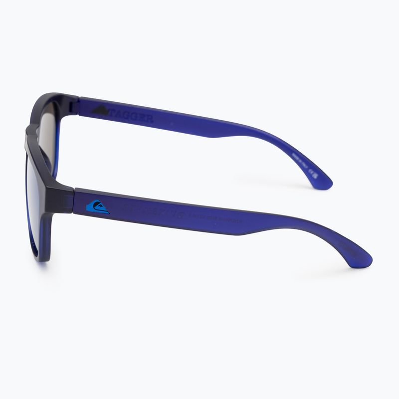 Men's Quiksilver Tagger navy flash blue sunglasses 4
