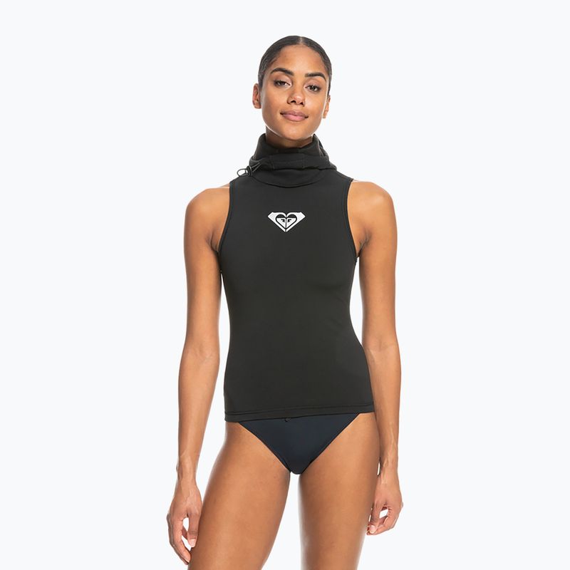 Women's ROXY 2.0 mm Swell Series Hooded Neoprene Wetsuit Vest true black 3
