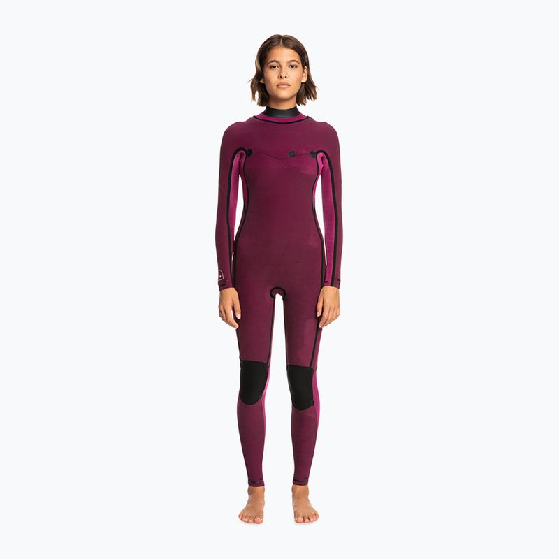 Women's wetsuit ROXY 3/2 Elite XT ST Printed FZ GBS 2021 true black/black flowers 5