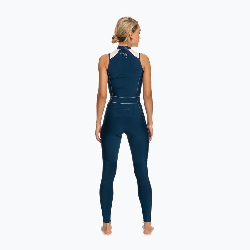 Women's wetsuit ROXY 1.5 ROXY Rise Long Jane FZ QLCK 2021 iodine blue 2
