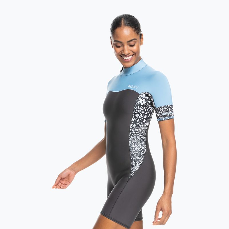 Women's ROXY 2.0 Swell Series SS BZ QLCK jet/boy blue wetsuit 3