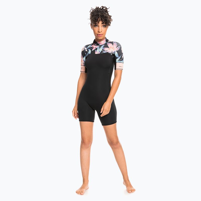 Women's wetsuit ROXY 2.0 Swell Series SS BZ QLCK 2021 anthracite paradise found s 2