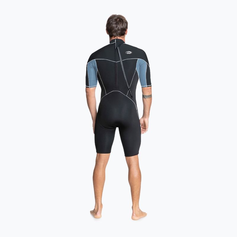 Quiksilver men's 2/2 Capsule Saturn SS SP black/provincial blue wetsuit 8