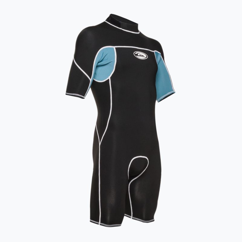 Quiksilver men's 2/2 Capsule Saturn SS SP black/provincial blue wetsuit