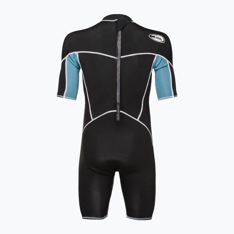 Quiksilver men's 2/2 Capsule Saturn SS SP black/provincial blue wetsuit 3