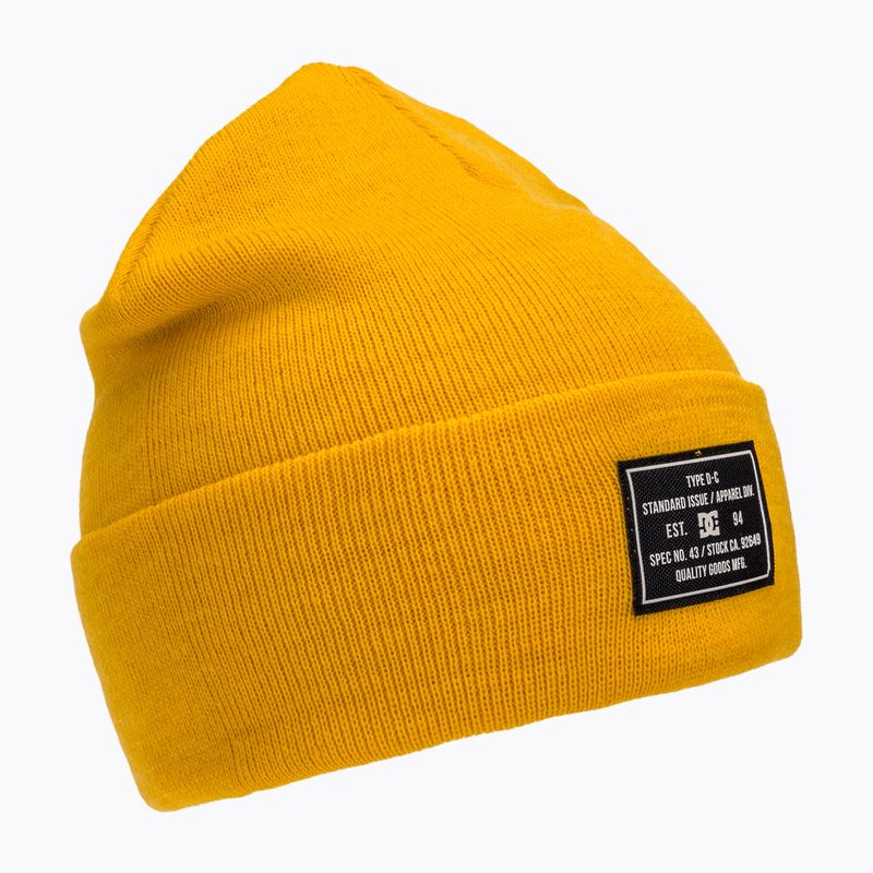 Men's winter beanie DC Label old gold