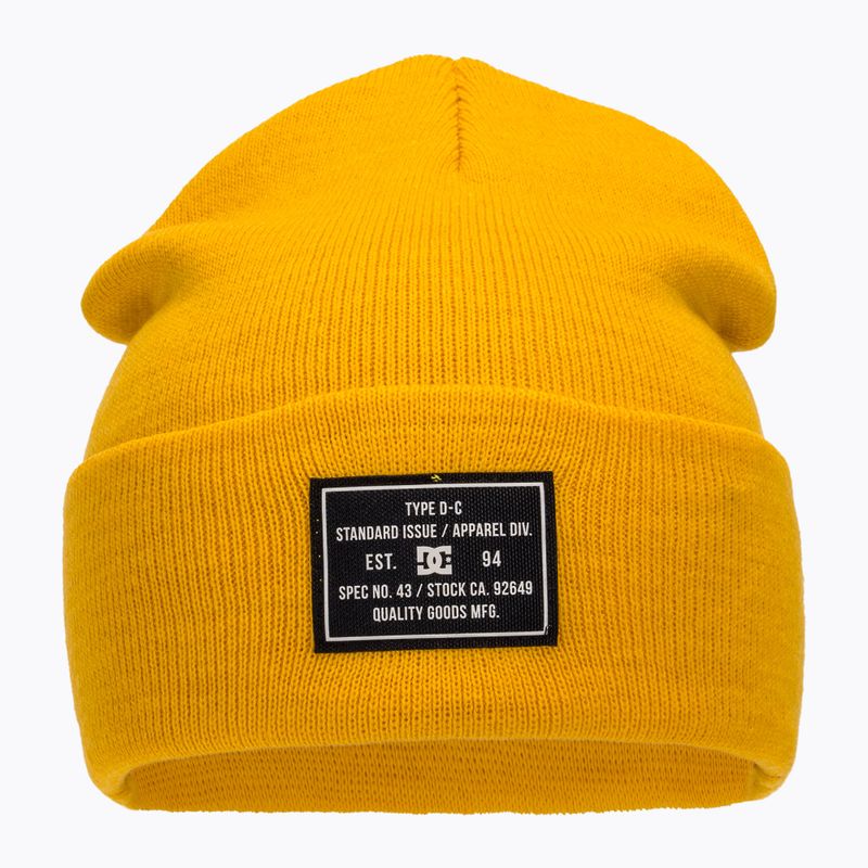 Men's winter beanie DC Label old gold 2
