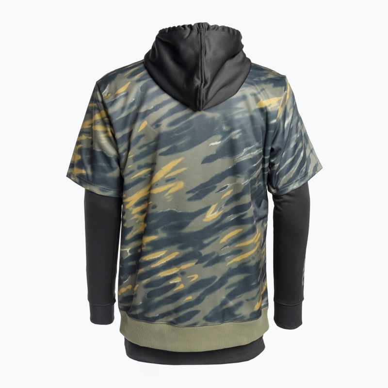 Men's snowboard sweatshirt DC Dryden angled tie dye ivy green 8