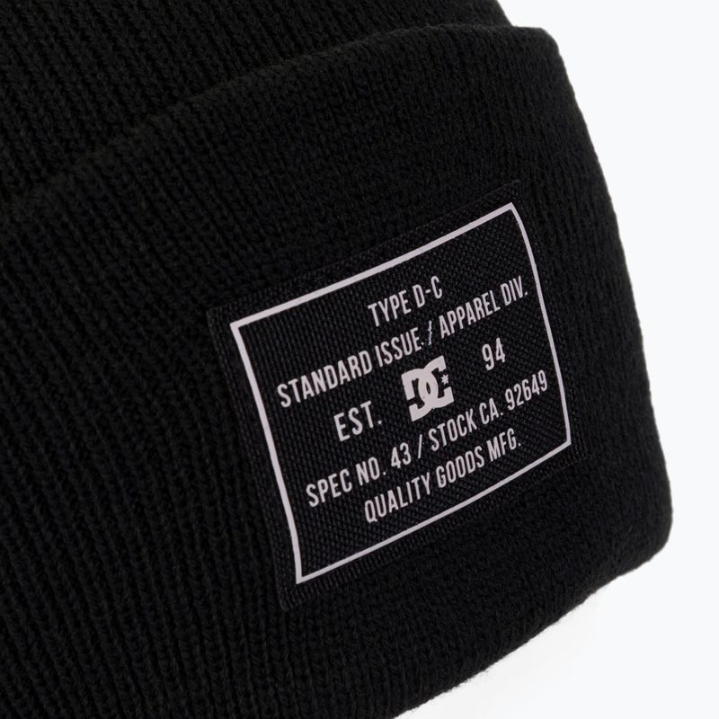 Men's winter beanie DC Label black 3