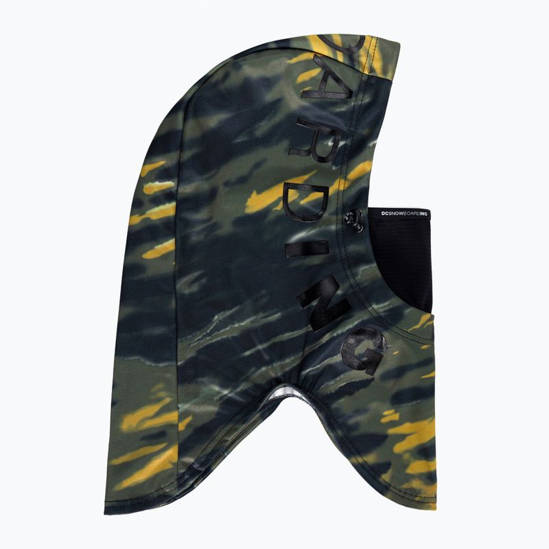 Men's balaclava DC Hoodaclava angled tie dye ivy green 4