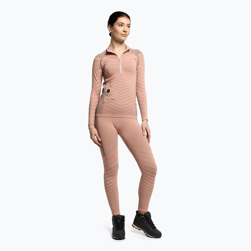Women's thermal base layer sweatshirt ROXY Base Layer Top Warmlink gray violet 2