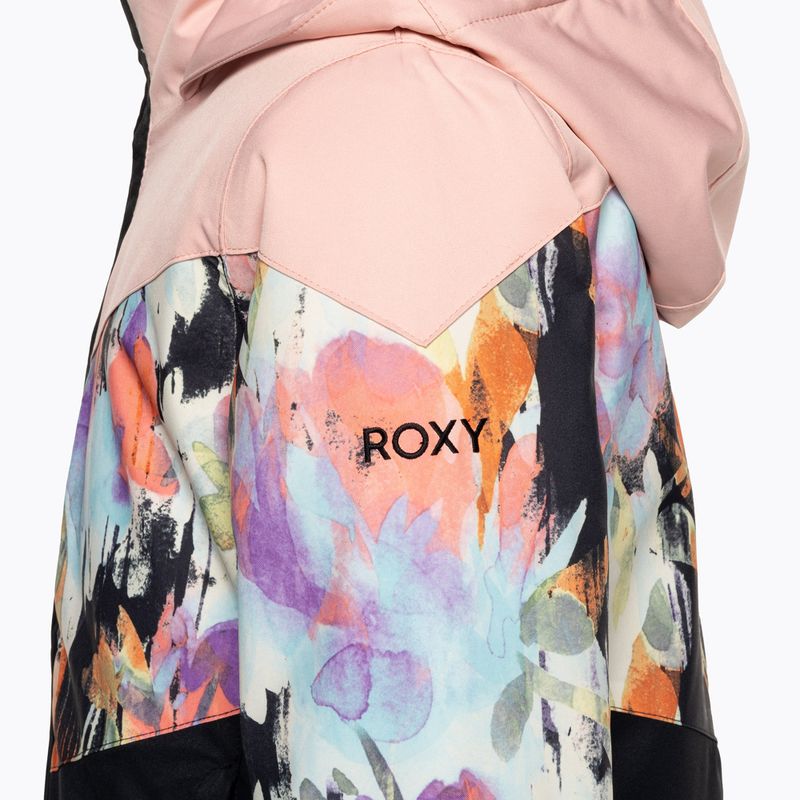 Children's snowboard jacket ROXY Whist 2021 true black tenderness 3
