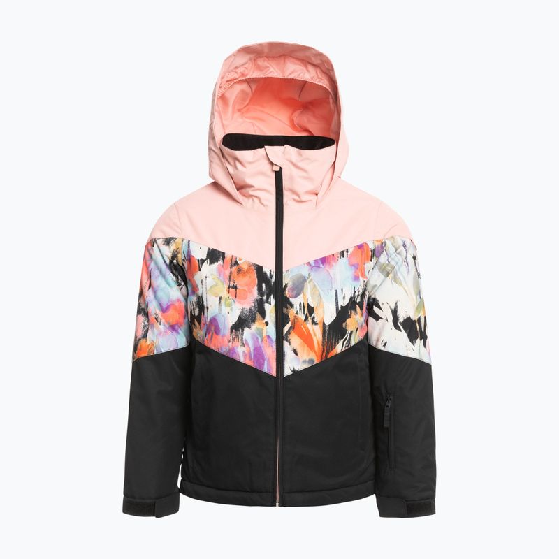 Children's snowboard jacket ROXY Whist 2021 true black tenderness 5