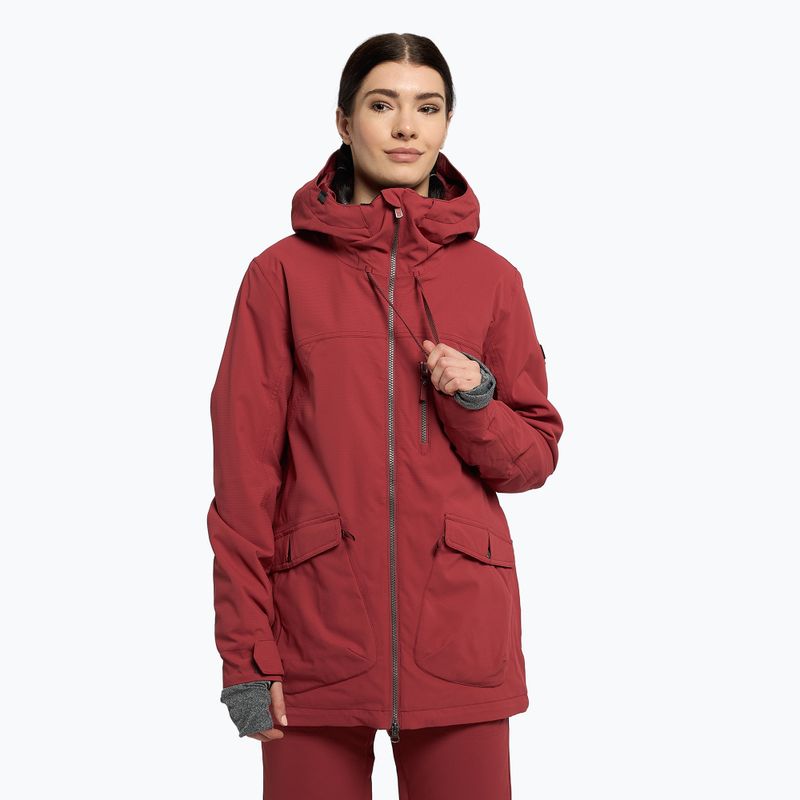 Women's snowboard jacket ROXY Stated Warmlink 2021 brick red