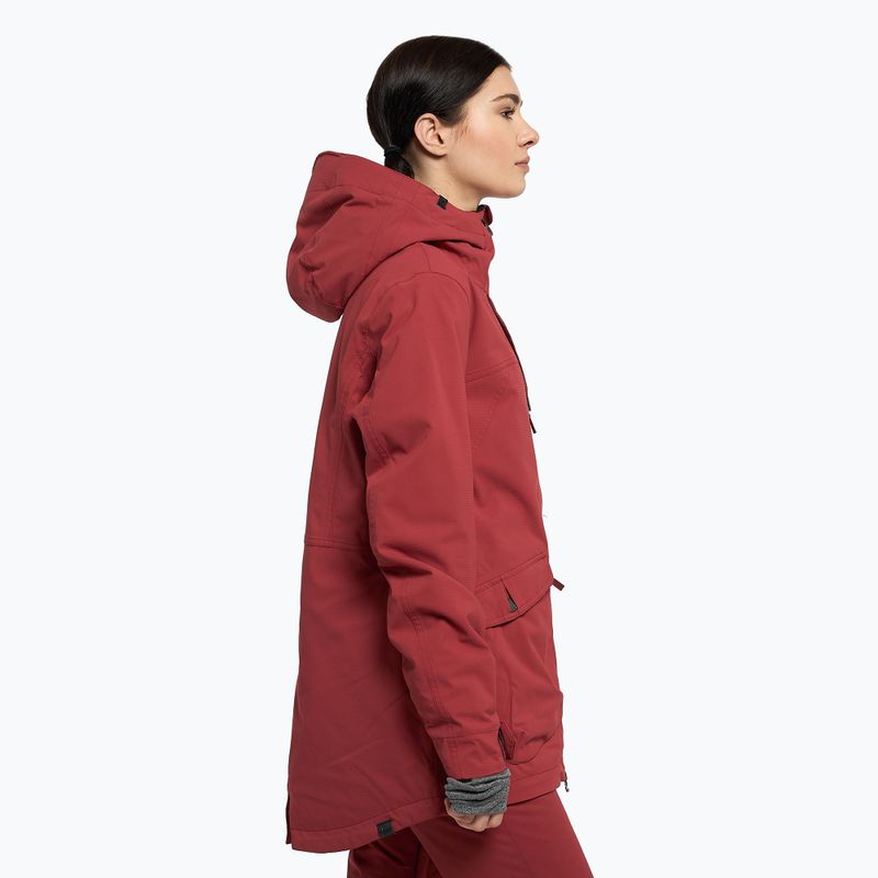 Women's snowboard jacket ROXY Stated Warmlink 2021 brick red 3