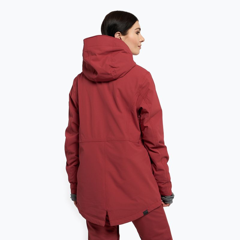 Women's snowboard jacket ROXY Stated Warmlink 2021 brick red 4