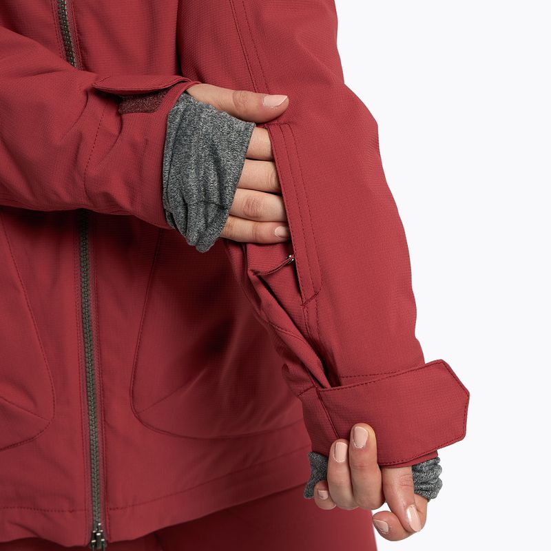 Women's snowboard jacket ROXY Stated Warmlink 2021 brick red 8