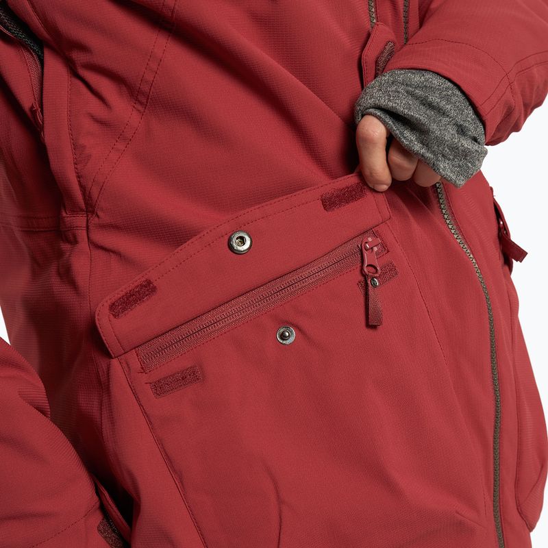 Women's snowboard jacket ROXY Stated Warmlink 2021 brick red 9