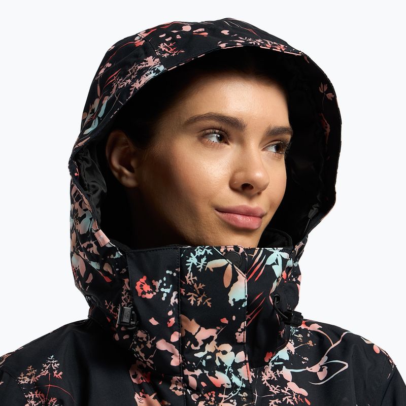Women's snowboard jacket ROXY Jetty 2021 true black tropical cyanotype 5