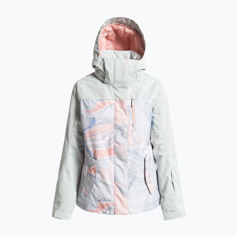 Women's snowboard jacket ROXY Jetty Block 2021 gray violet marble 13