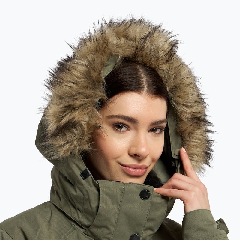 Women's snowboard jacket ROXY Meade 2021 deep lichen green 5