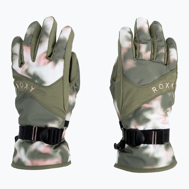 Women's snowboard gloves ROXY Jetty 2021 deep lichen green nimal 2