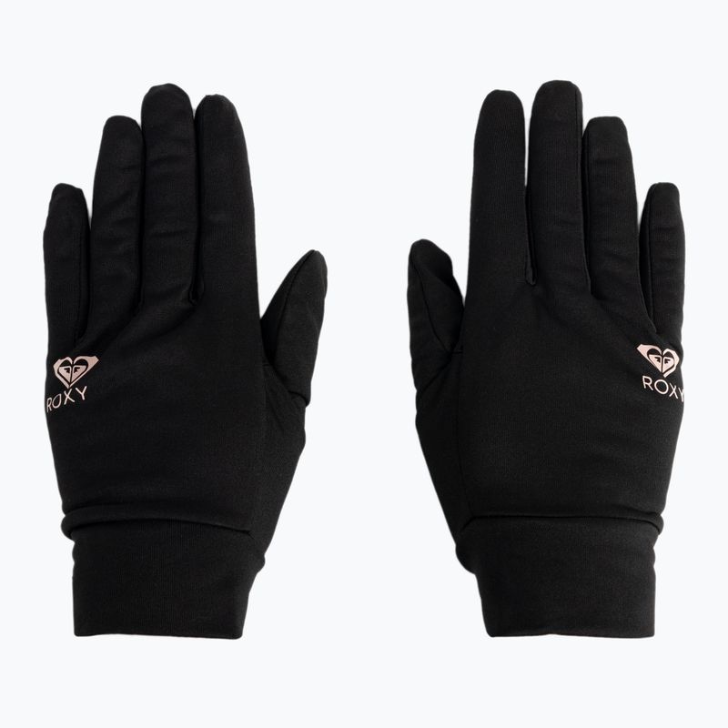 Women's snowboard gloves ROXY Hydrosmart Liner 2021 true black 2