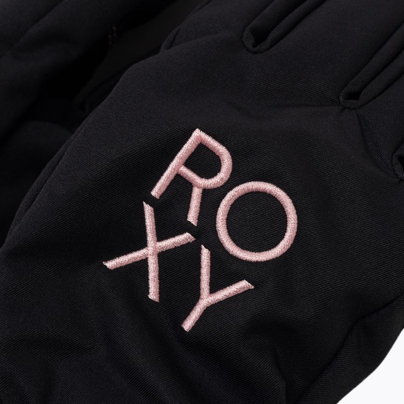 Children's snowboard gloves ROXY Freshfields 2021 true black 4