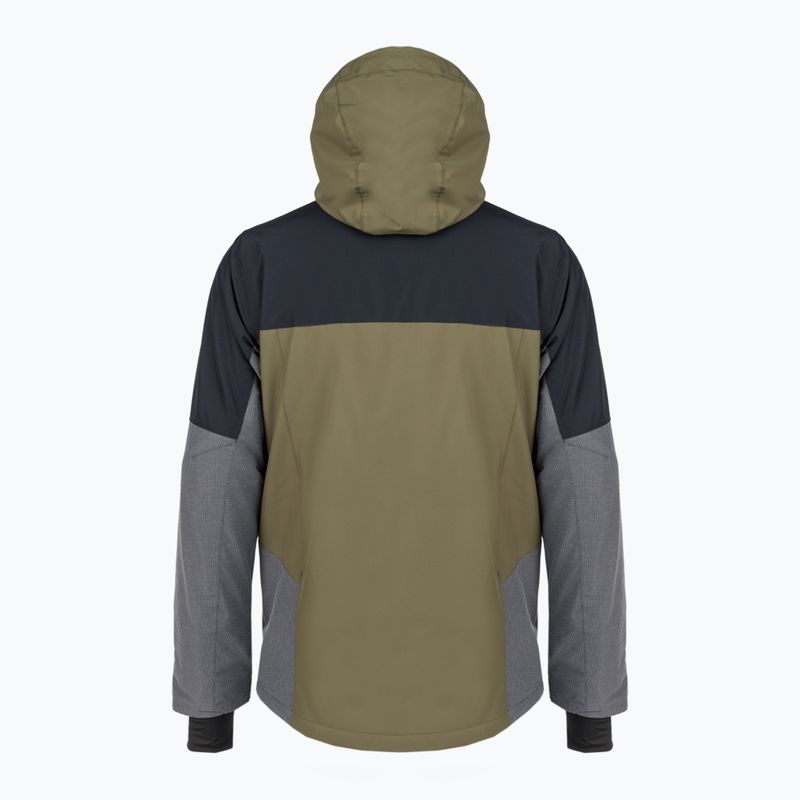 Quiksilver Mission Plus men's snowboard jacket black-green EQYTJ03371 2