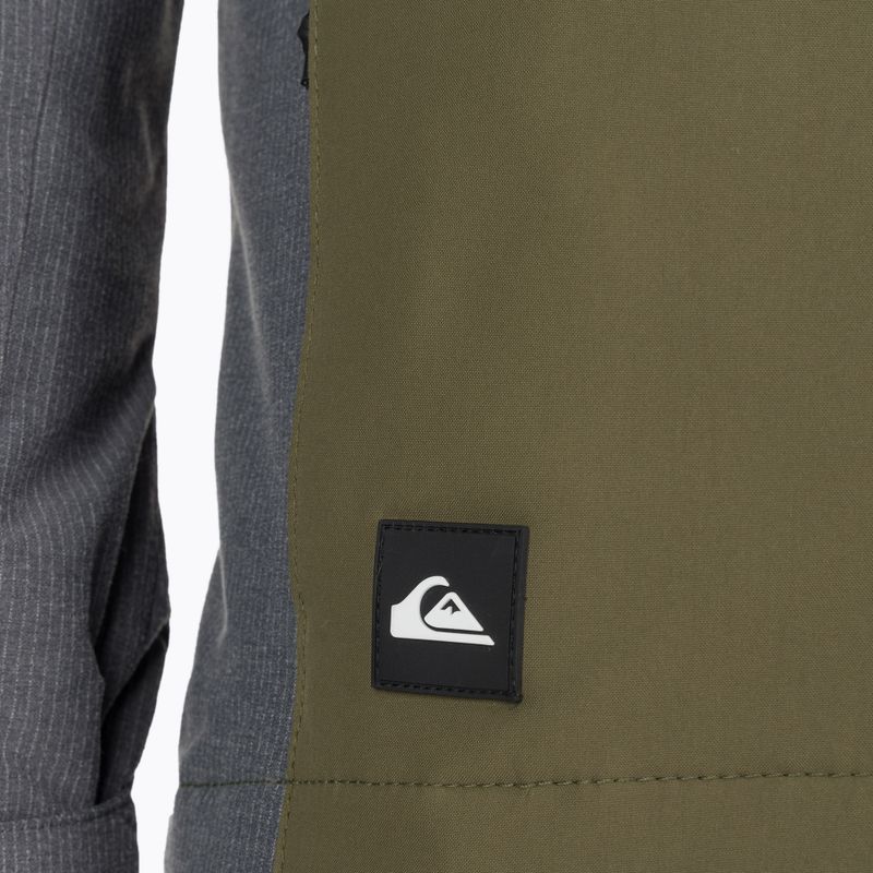 Quiksilver Mission Plus men's snowboard jacket black-green EQYTJ03371 3