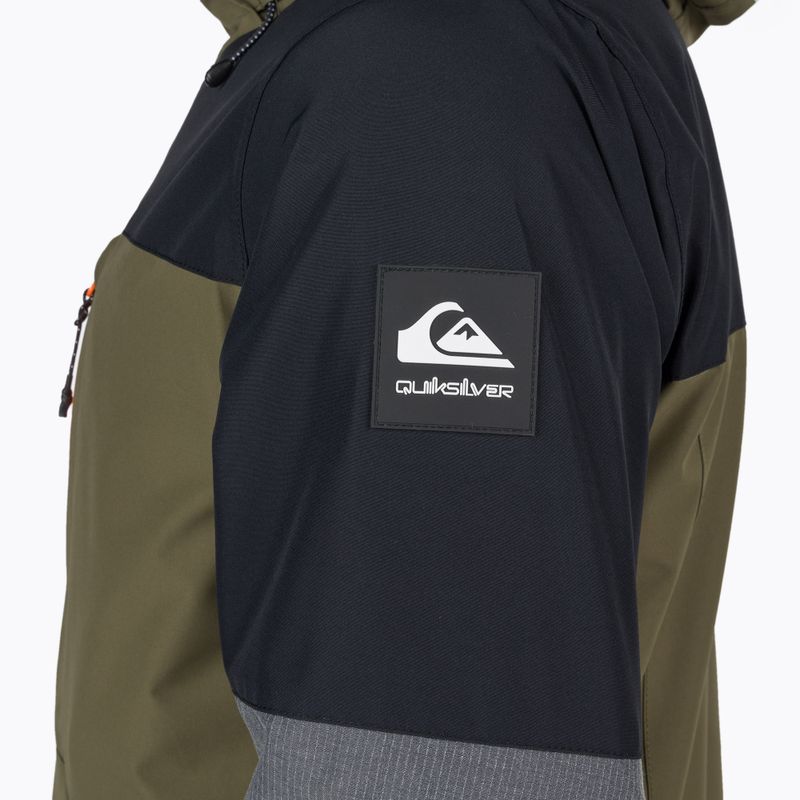 Quiksilver Mission Plus men's snowboard jacket black-green EQYTJ03371 4