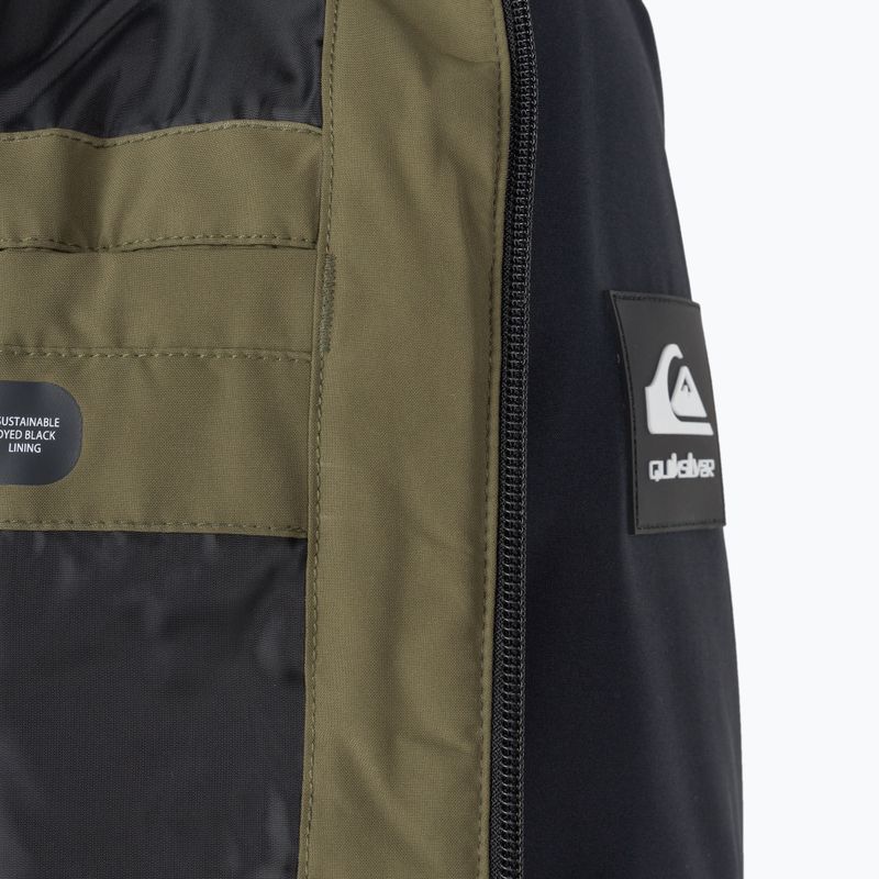 Quiksilver Mission Plus men's snowboard jacket black-green EQYTJ03371 5