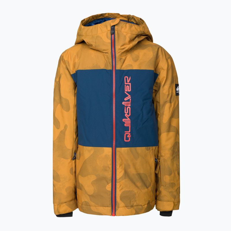 Quiksilver Side Hit Children's Snowboard Jacket Orange EQBTJ03158