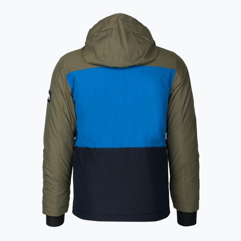 Quiksilver Side Hit children's snowboard jacket green-blue EQBTJ03158 2