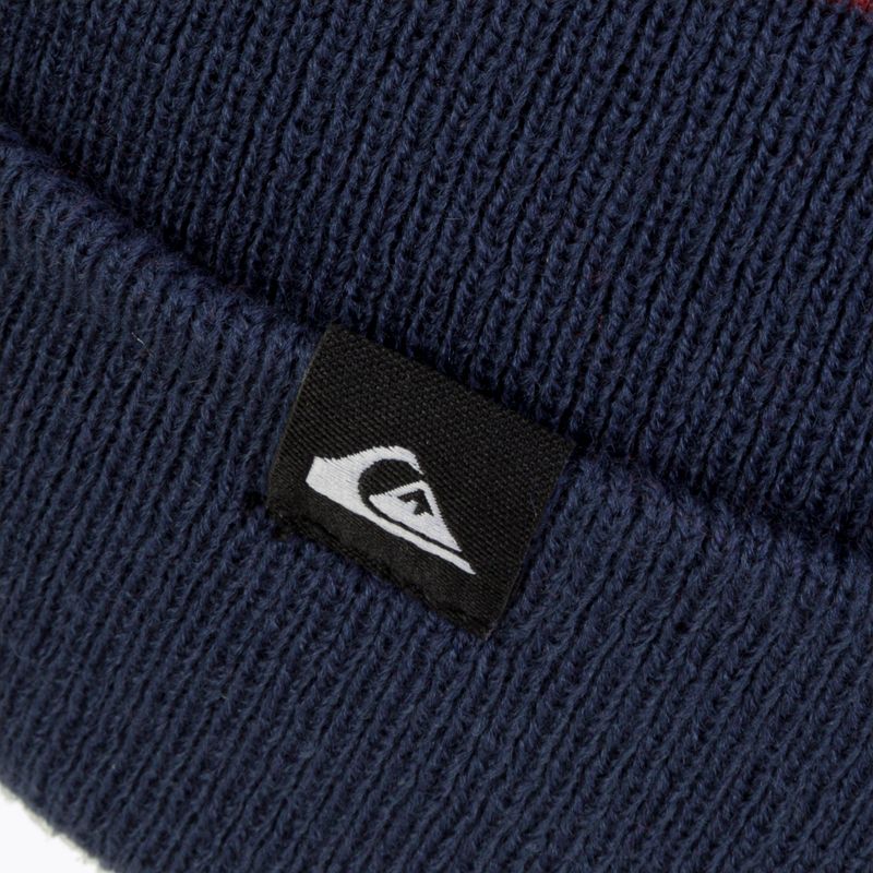 Quiksilver Summit navy blue and maroon snowboard cap EQYHA03306 3