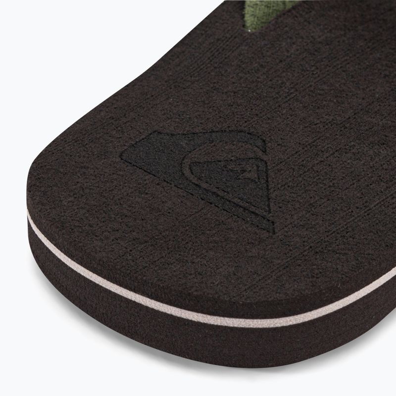 Quiksilver men's Molokai Layback Textured flip flops brown AQYL101266 8
