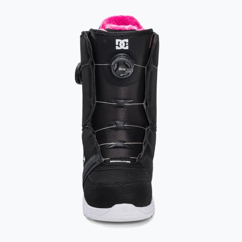 Women's snowboard boots DC Lotus black/black/white 3