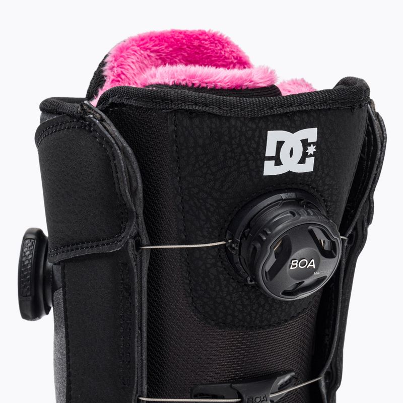 Women's snowboard boots DC Lotus black/black/white 6
