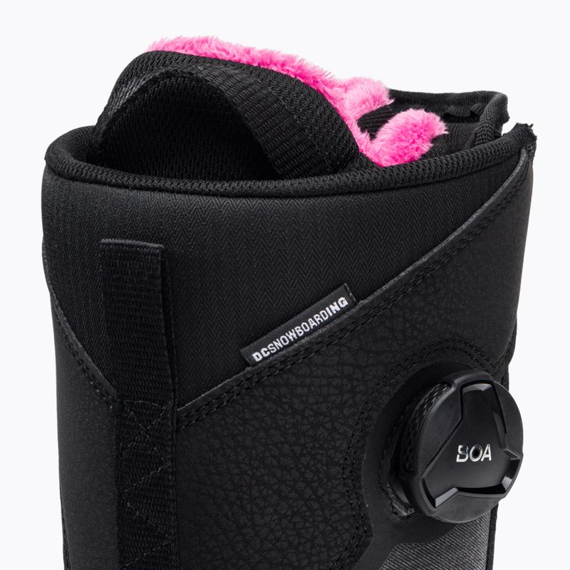 Women's snowboard boots DC Lotus black/black/white 8