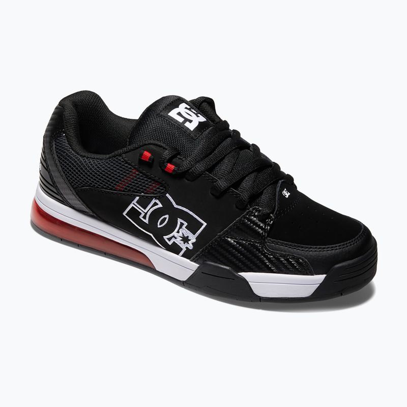 DC Versatile men's shoes black / white / athletic red 8