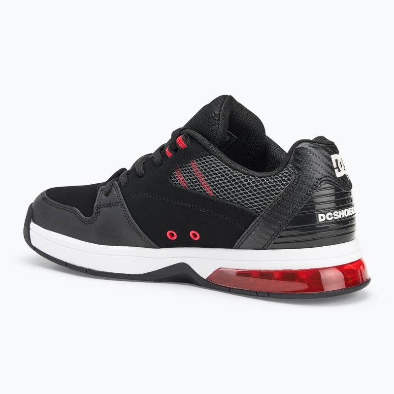 DC Versatile men's shoes black / white / athletic red 3