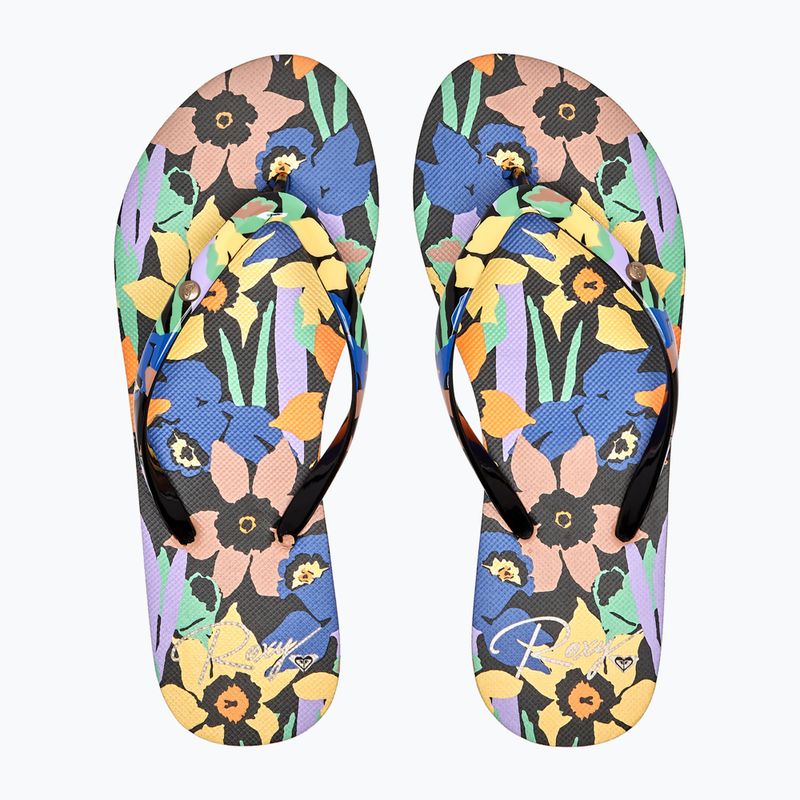 Women's flip flops ROXY Portofino III 2021 black multi 12