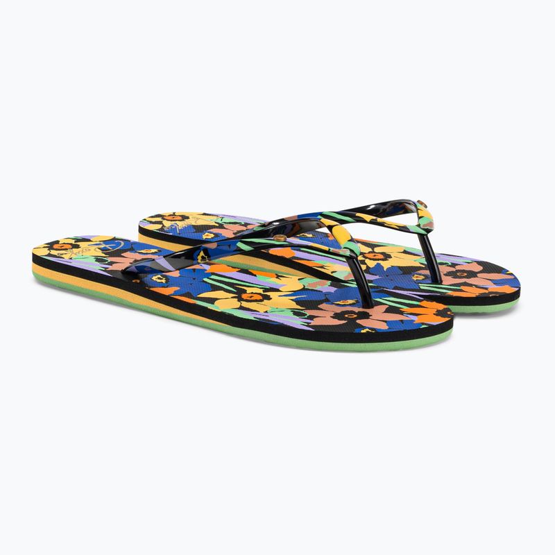 Women's flip flops ROXY Portofino III 2021 black multi 4