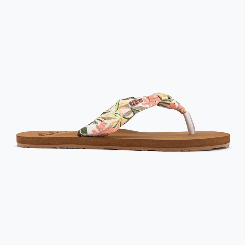 Women's flip flops ROXY Paia IV 2021 white/pink 2