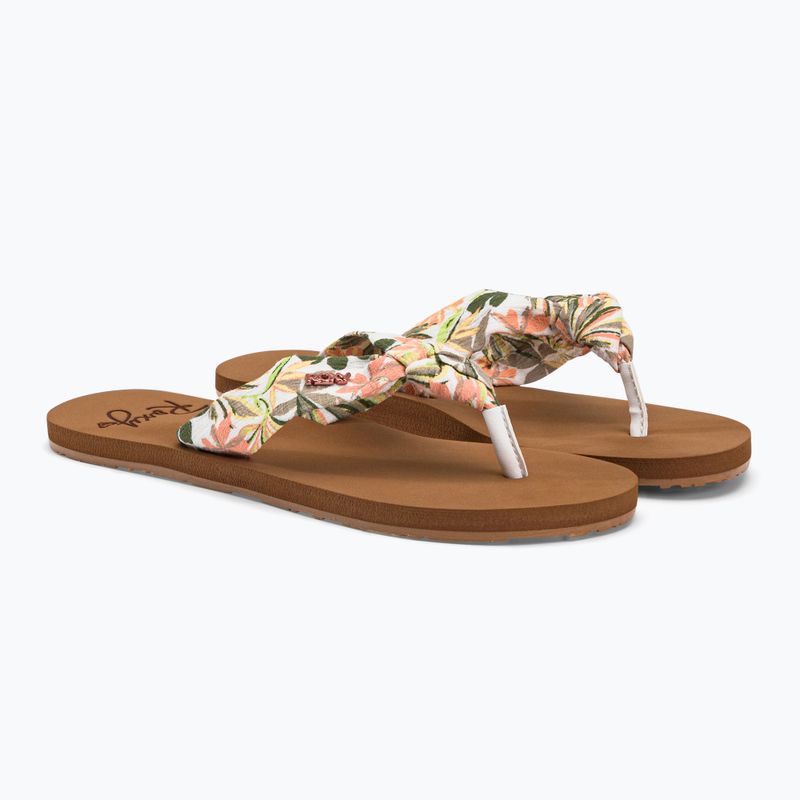 Women's flip flops ROXY Paia IV 2021 white/pink 4