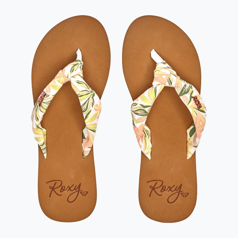 Women's flip flops ROXY Paia IV 2021 white/pink 12