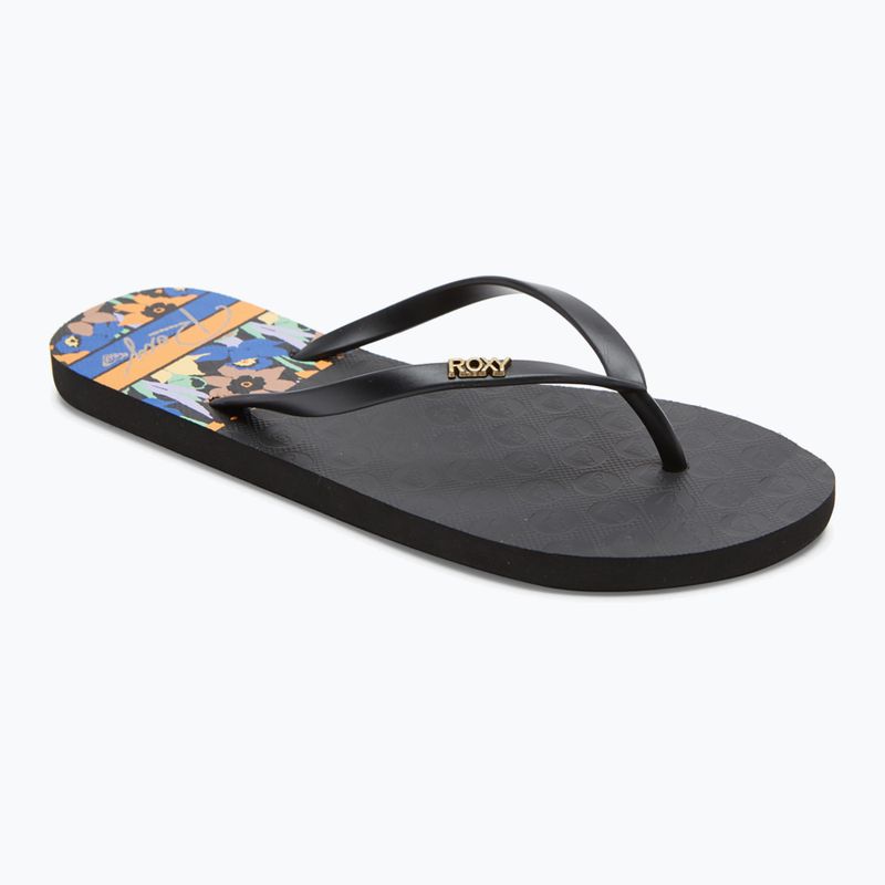 Women's flip flops ROXY Viva Printed 2021 black multi 9