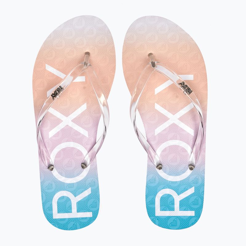 Women's flip flops ROXY Viva Jelly 2021 aquamarine 11