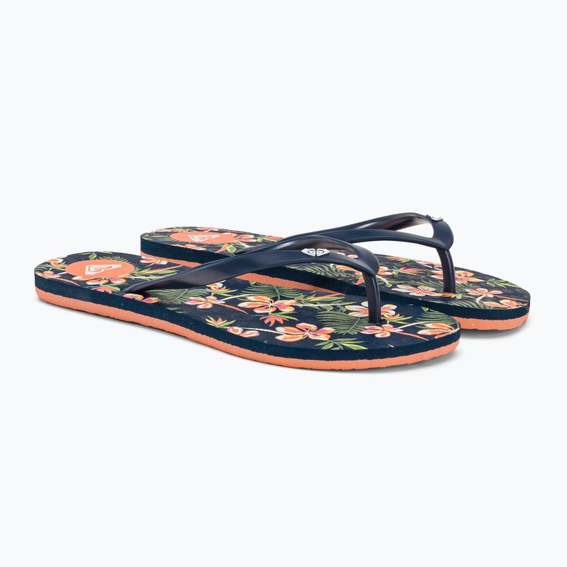 Women's flip flops ROXY To The Sea X 2021 lt navy/pink 4